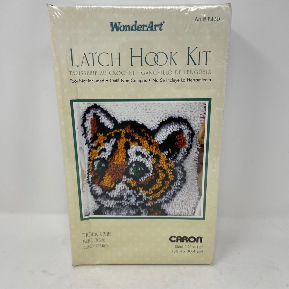 Tiger Cub Caron Wonderart Latch Hook Kit